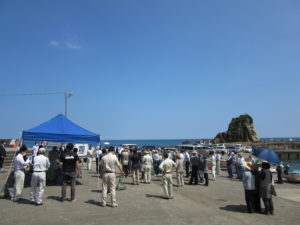 久慈市にて